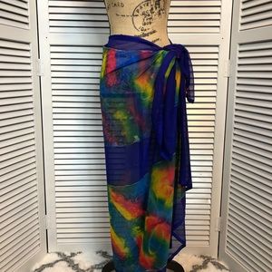 Beautiful Cobalt Blue Sarong/Swimsuit Cover Up
